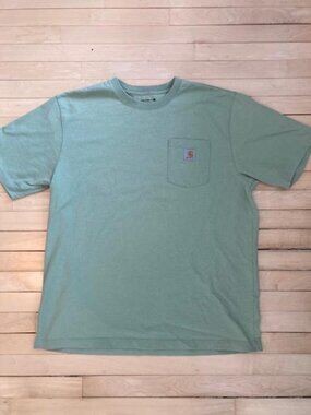 Carhartt XL Loose Fit Pocket Tee Green Short Sleeve Heavyweight shirt